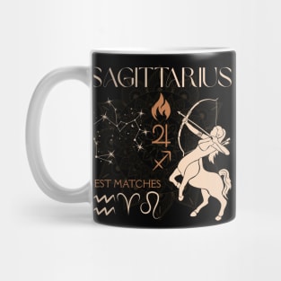 Sagittarius Zodiac Horoscope Fire Sign Design Mug